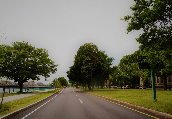 Memorial Drive, adeta ulaşım, trafik ve toplu taşımacılıkla ilgili yeni sorulara yanıt ararken, Cambridge, MA, 9 Haziran 2020.   