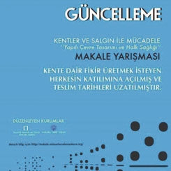 Makale Yarışması: 'Kentler ve Salgın ile Mücadele: Yapılı Çevre Tasarımı ve Halk Sağlığı'