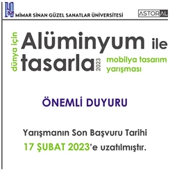 GÜNCELLEME: Dünya için Alüminyum ile Tasarla 2023