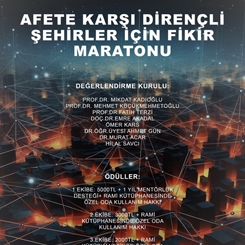 Afetlere Karşı Dirençli Şehirler için Fikir Maratonu