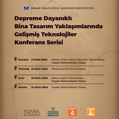 Depreme Dayanıklı Bina Tasarım Yaklaşımlarında Gelişmiş Teknolojiler Konferans Serisi