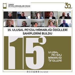 15. Ulusal Peyzaj Mimarlığı Ödülleri Açıklandı