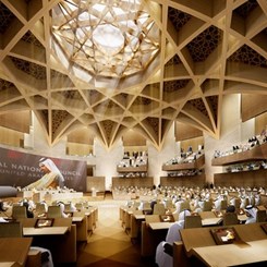 Abu Dhabi'deki Yeni Parlamento, Kentsel Yaşamı Sahile Taşıyacak