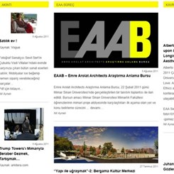 Bir Emre Arolat Architects Blogu; 'EAA Database' Açıldı