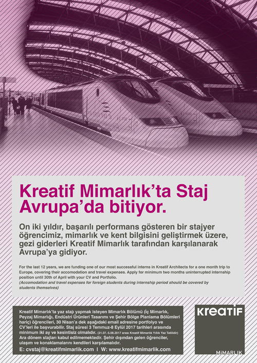 Kreatif Mimarlık Seyahat Bursu